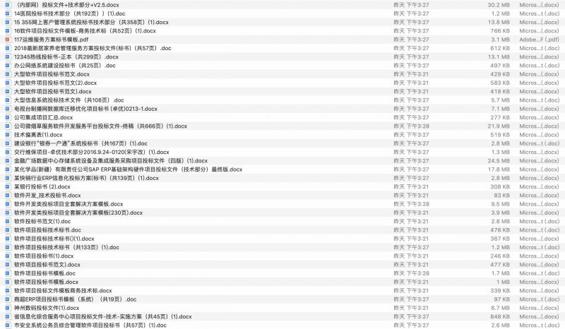 it软件类投标书模版-九屋资源网